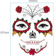 European And American Halloween Face Tattoo Stickers Day Of The Dead