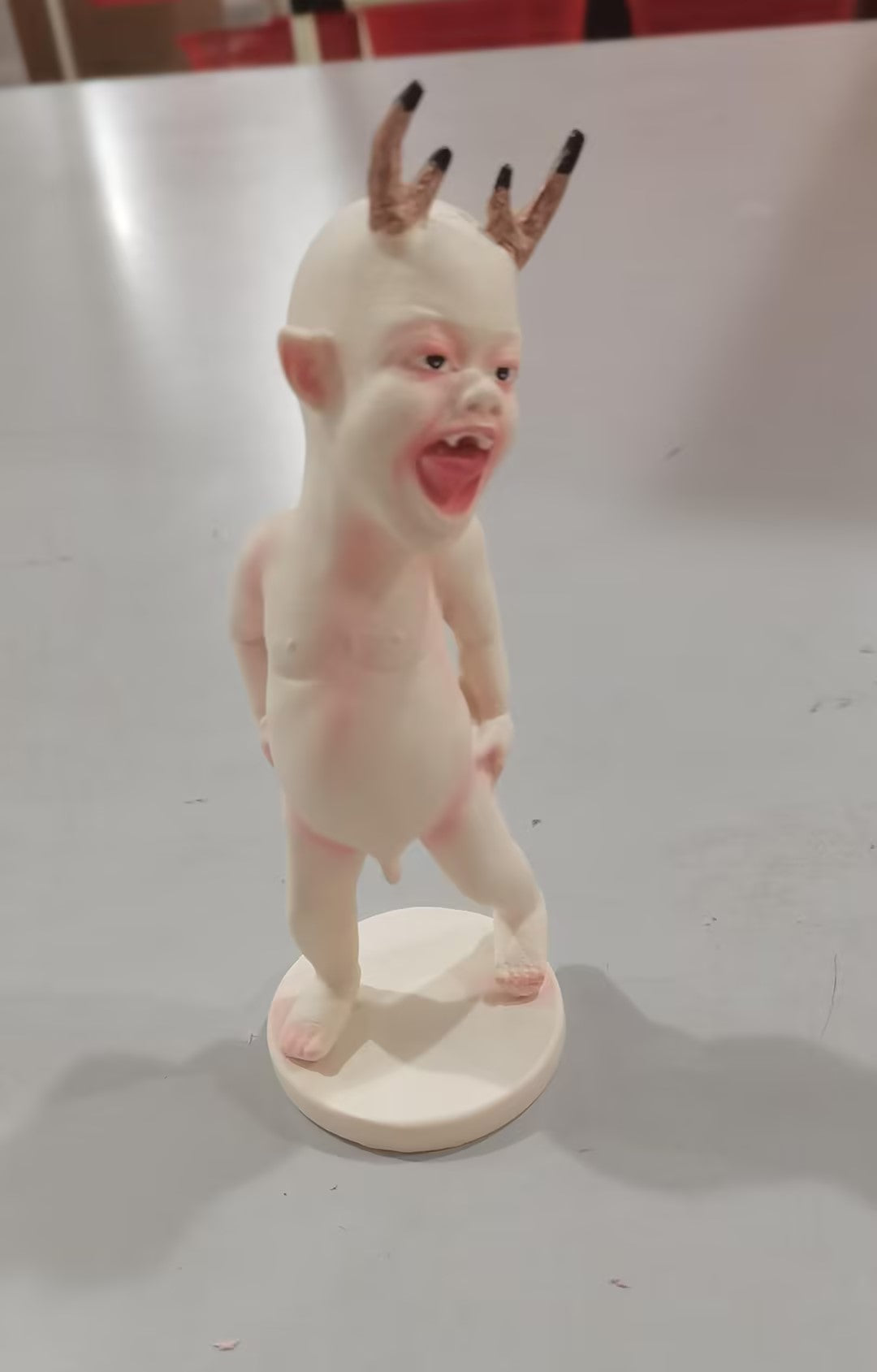 Halloween Scary Baby Resin Figurine Ornament