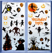 Home Fashion Printing Halloween Static Window Sticker