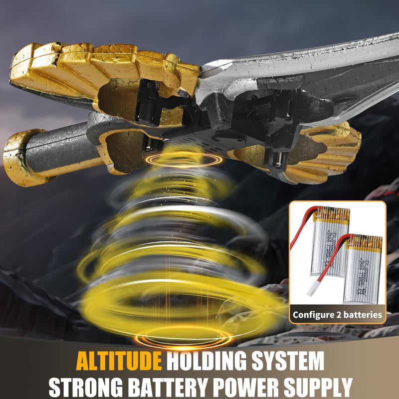 LED Flying Spin Sword Toy with Wrist Remote & Extra Batteries