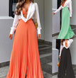 Women's Fashion Pleated Long Wide-leg Pants