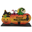 Halloween Wooden Pendant Pumpkin Skull Spider Bat Party Scene Decoration