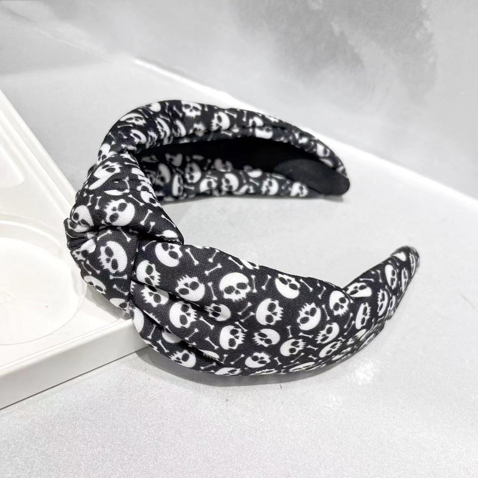 Halloween Holiday Party Printing High Skull Top Headband