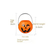 Halloween Decorations Portable Plastic Curved Eyes Smiley Pumpkin Bucket Bar Party Ornaments