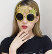 Creative 2024 Happy New Year Party Glasses Supplies Photo Props Holiday Dance Dress Up Funny Glasses
