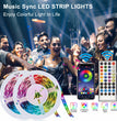 Led Strip Lights 5050 RGB Bluetooth Room Light Color Changing with Remote