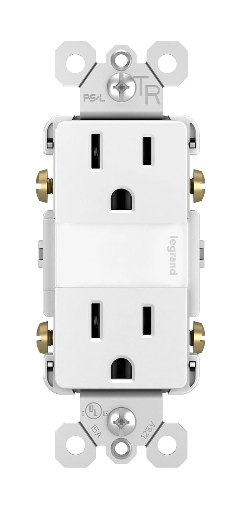 Legrand Radiant Adjustable LED Night Light Outlet, Nightlight Electrical Outlets, Tamper Resistant, Safe for Kids, White, NTL885TRWCC6