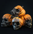 New Evil Pumpkin Skull Halloween Resin Ornament