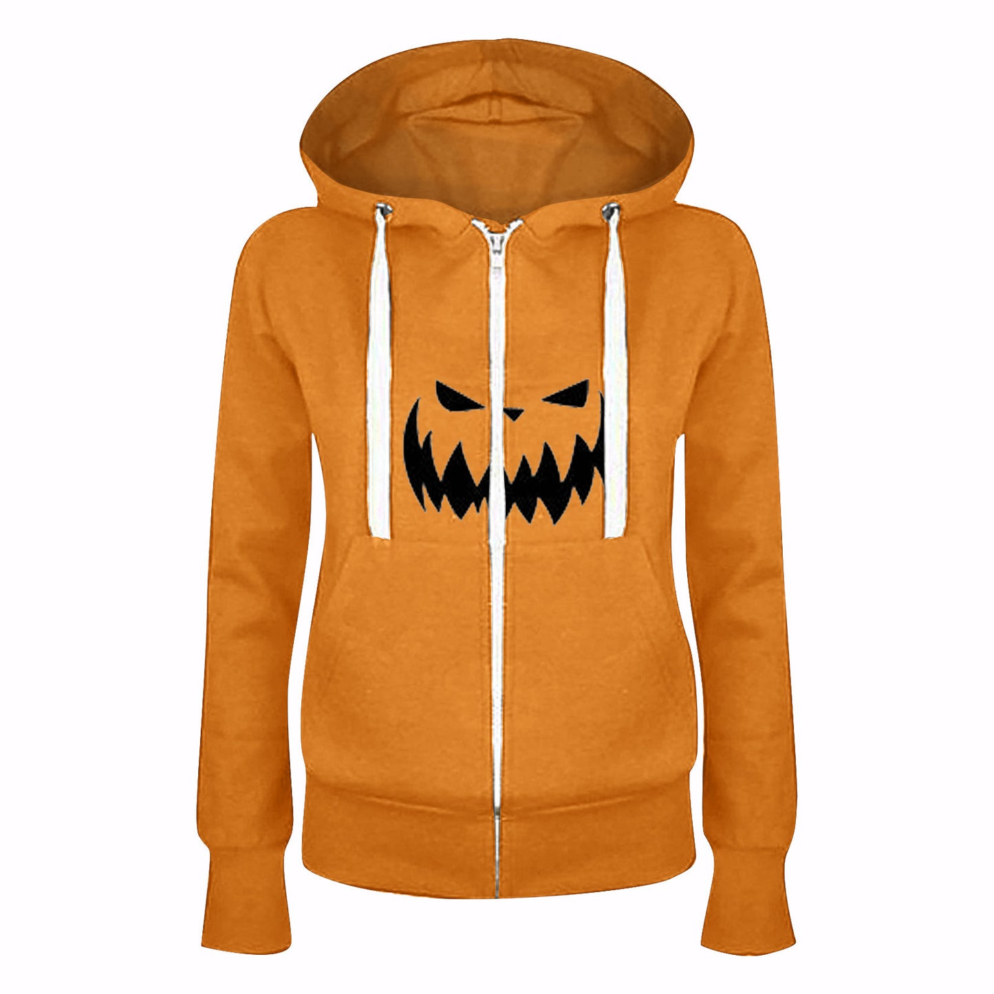 Halloween Men's And Women's Hooded Zipper Sweater Fashion Digital Printing Jacket