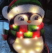Christmas Scene Decoration With LED Lights Christmas Snowman Ornaments