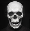 Halloween Movable Mouth Skull Mask Helmet Mouth Movable Skull Full Head Skull Mask