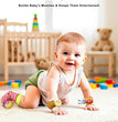 Wrist Rattles Foot Finder Rattle Toy for 3-6 Months Baby, Feet Leg Ankle Socks Arm Hand Bracelet Shaker for 6-9 Months Infant Boy & Girl, Gift Set for 0-2 Years Newborn Babies (5 Pcs-C)