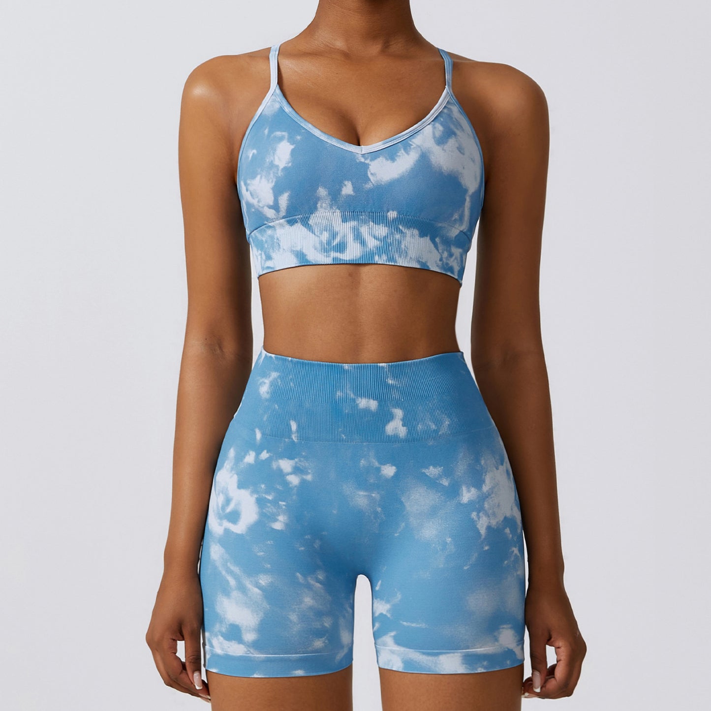 Camouflage Printing Seamless Yoga Suit