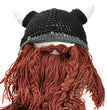 Halloween handmade hat with wig and horns