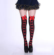 Fashion Halloween Candy Color Bowknot Stockings Costume Props