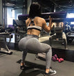 Plaid Leggings Fitness Yoga Pants Women's Seamless High Waist Leggings Breathable Gym
