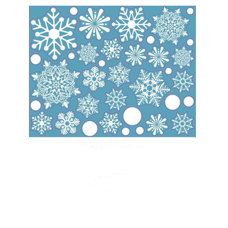 Static glass window Christmas and New Year glass stickers