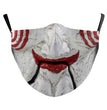 3D Halloween horror style digital printing dustproof protective mask