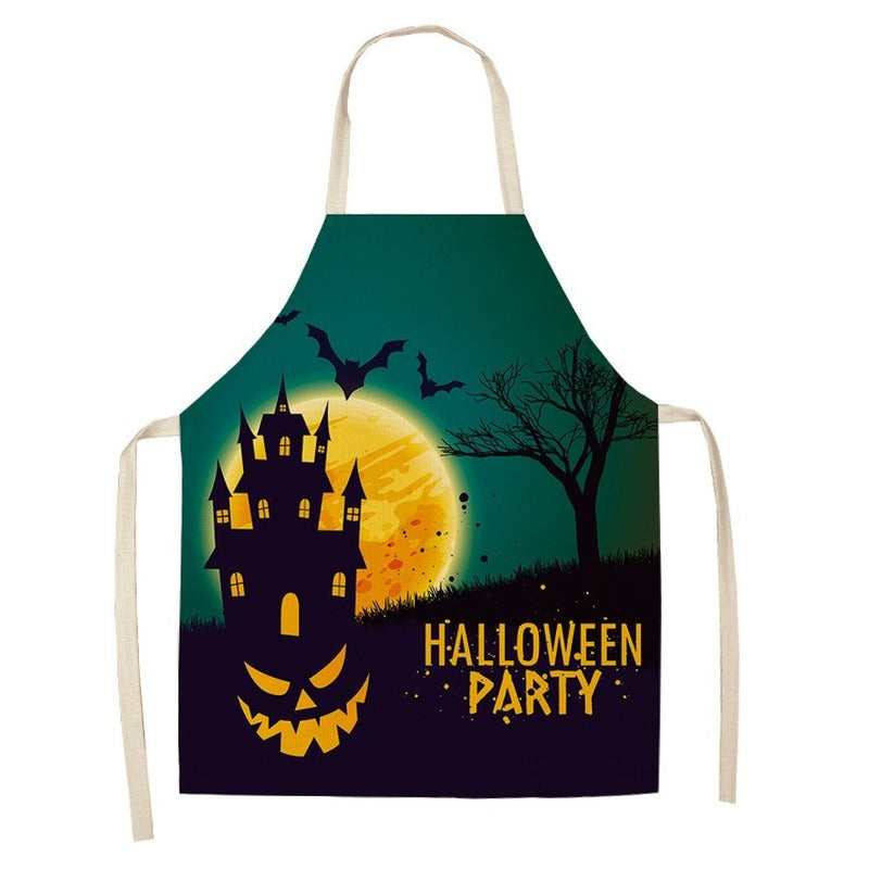 New Hot Sale Halloween Cotton And Linen Apron