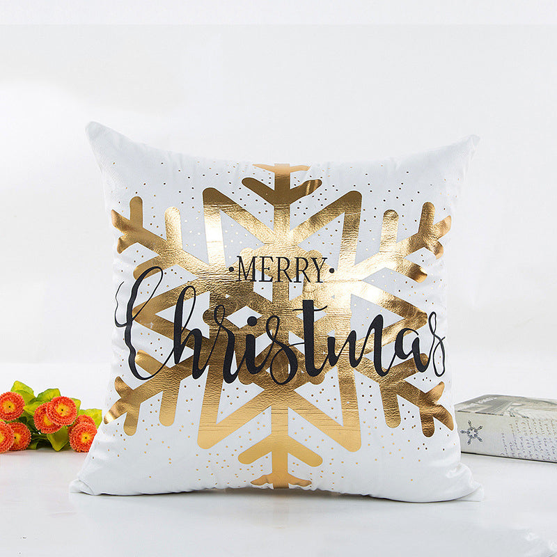 Bronzing Christmas pillowcase