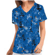 Digital Printed Halloween Short Sleeve Overalls Top