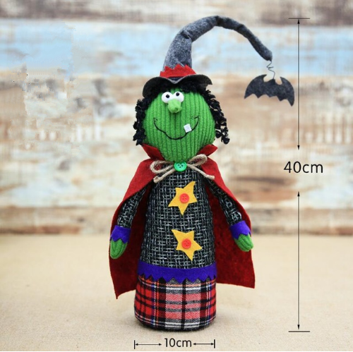 Halloween creative pumpkin witch doll