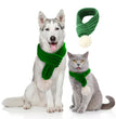 Pet christmas wool scarf