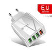 Illuminated 4USB Mobile Phone Charger 3A Charging Head