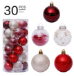 6cm/30Pcs transparent christmas ball set