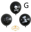 Halloween Witch Skull Pumpkin Head Latex Balloon
