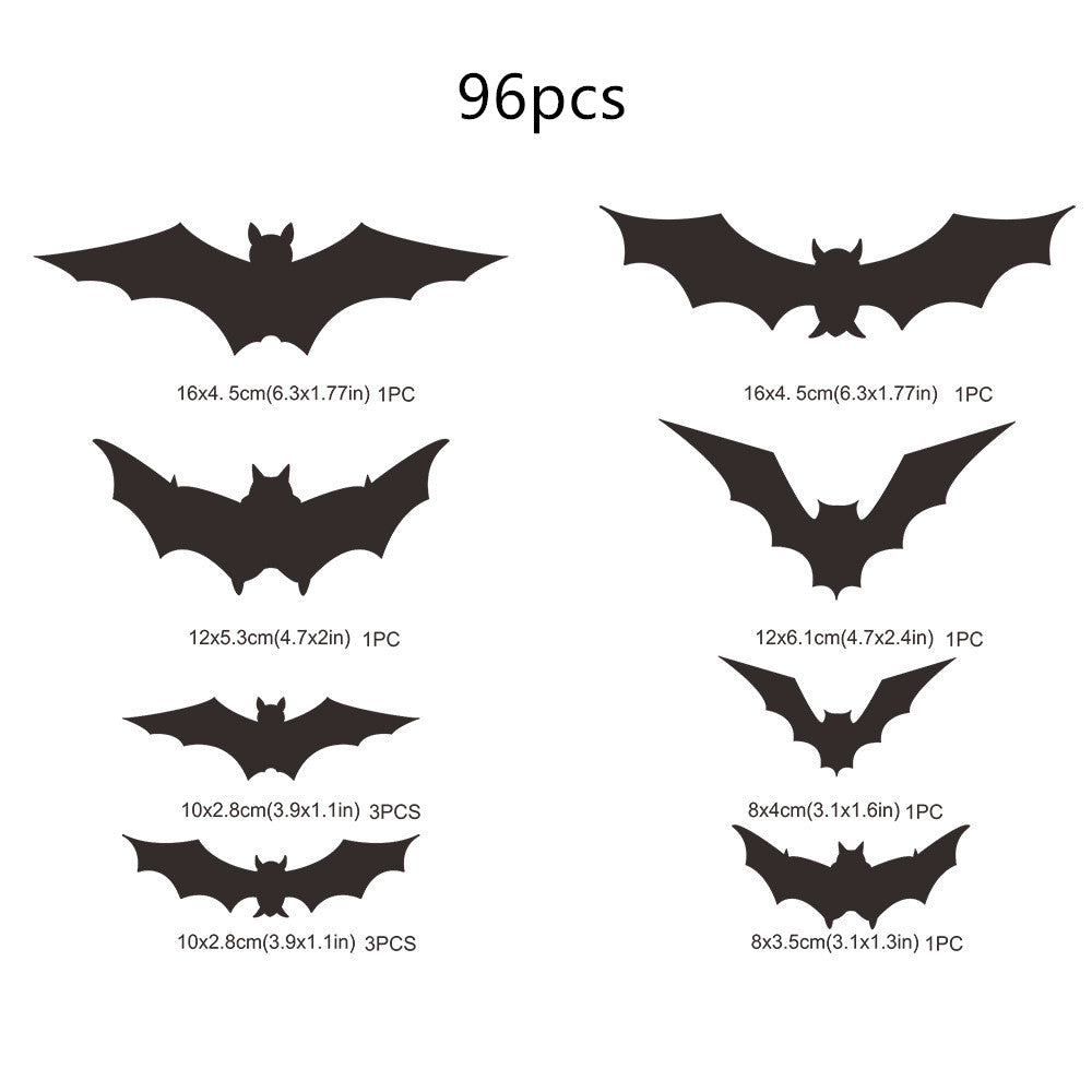 Halloween Bat Spider Wall Stickers Three-dimensional Decoration Window Scene Layout Wall Stickers 12
