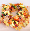 Halloween Thanksgiving Autumn Frost Leaf Pumpkin Simulation Garland Props Home Decor