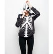 European And American Halloween 3d Digital Printing Skull Hooded Sweater