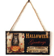 Wooden Halloween Ghost Festival Carnival Night Decoration Gift Hanging Board