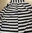 Halloween black and white prison uniform