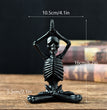 Halloween Horror Desktop Decoration Resin Ornaments Feature Modeling Yoga Skull Skeleton
