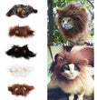 Funny Pet Hat For Small Dogs Cats Hat Emulation Lion Hair Mane Ears Head Cap Scarf Pet Halloween Festival Costume