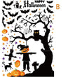 Halloween Scene Decoration Window Glass Door Stickers