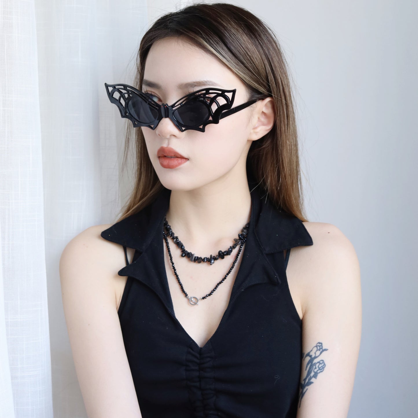 Bat Butterfly Modeling Party Glasses Halloween Dance Party Funny Glasses
