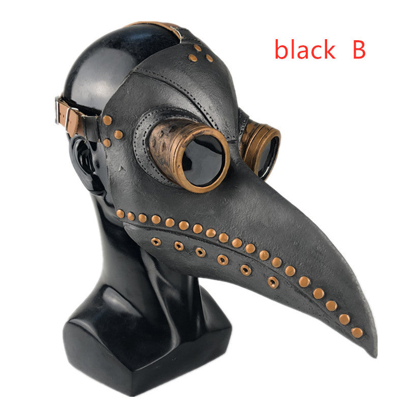 Gear Duke Halloween Gothic Black PU Beak Mask