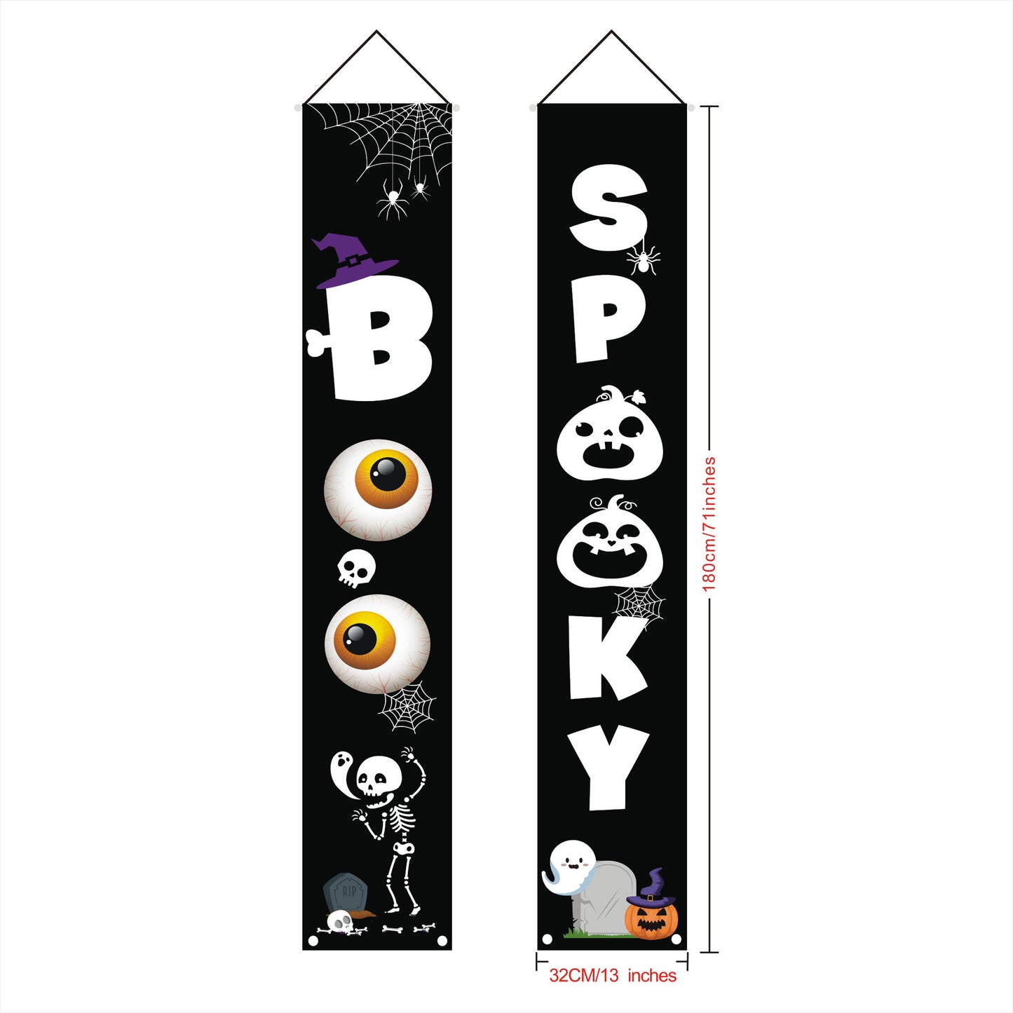 Halloween Door Curtain Couplet Banner
