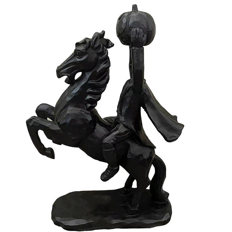 Halloween Headless Horseman Resin Decorative Ornament