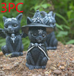 New Independent Station Halloween Magic Cat Resin Crafts