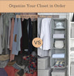 5-Shelf Hanging Closet Organizers and Storage, Hanging Shelves for Closet Storage, Collapsible Hanging Shelf Organizer for Clothes Organization, Light Gray, 12 ¼" D X 12 ¼" W X 45 ½" H