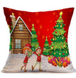 Christmas festive pattern car sofa pillow pillowcase