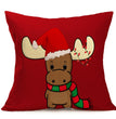 Christmas festive pattern car sofa pillow pillowcase