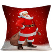 Christmas festive pattern car sofa pillow pillowcase