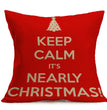 Christmas festive pattern car sofa pillow pillowcase