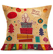 Christmas festive pattern car sofa pillow pillowcase