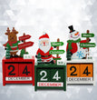Christmas wooden calendar ornaments